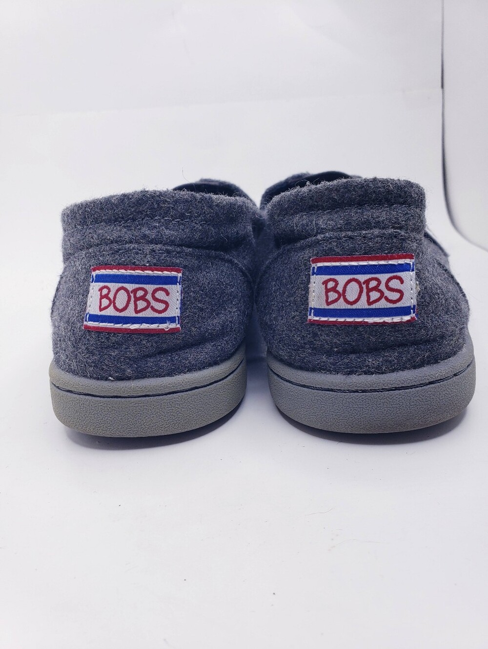 Bobs Skechers Gray Dual Density Memory Foam Slip On Casual Flats Women's Size 9 - Picture 3 of 12